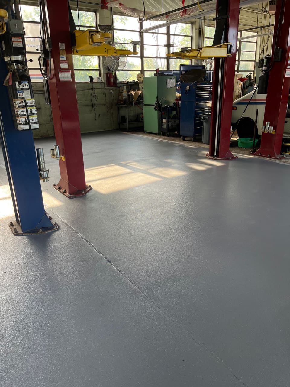 Automotive Service Center — completed concrete floor by Precision ProFloor