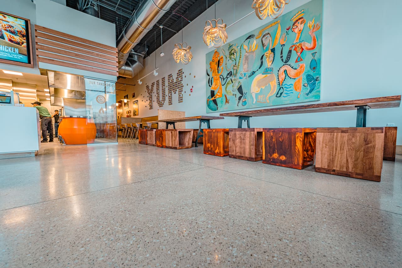Choolah Restaurant — completed concrete floor by Precision ProFloor