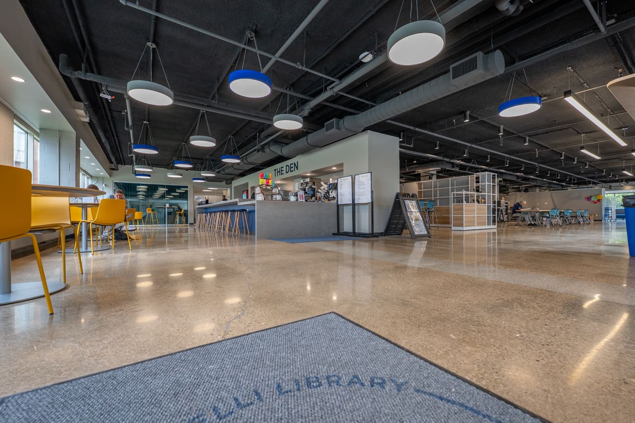 University Library Commons — completed concrete floor by Precision ProFloor